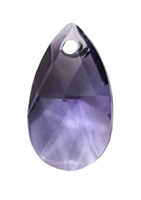 610616TAN - 16mm Swarovski Crystal Tanzanite Pear Shaped Pendant - 1 count