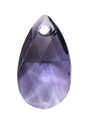 610616TAN - 16mm Swarovski Crystal Tanzanite Pear Shaped Pendant - 1 count