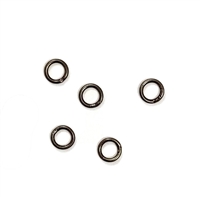 6mm Closed Jump Rings - Antique Plated Brass - 5 Count