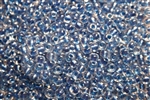 6RR1557 ICL Clear/Sapphire Blue 10 Grams Miyuki Rocailles