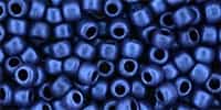 6/0 Toho 6TOY613 - HYBRID Metallic Suede - Blue Round Seed Beads - 10 Grams