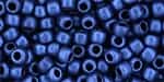 6/0 Toho 6TOY613 - HYBRID Metallic Suede - Blue Round Seed Beads - 10 Grams