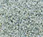 Etched Czech 8/0 Seed Beads - 10 Grams - 8CZ00030-98588 - Crystal Etched Blue Rainbow