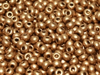 Czech Finish on Miyuki 8/0 Seed Beads - 10 Grams - 8CZ01710 - Pale Bronze Gold