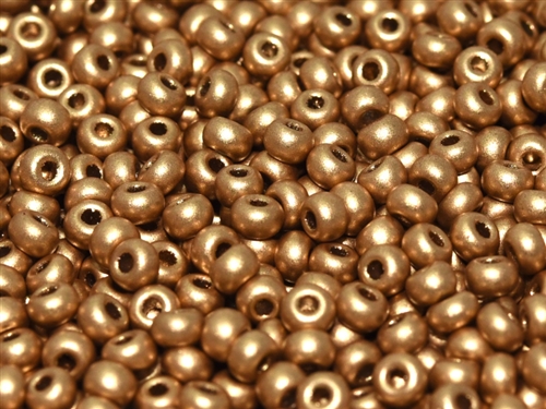 Czech Finish on Miyuki 8/0 Seed Beads - 10 Grams - 8CZ01710 - Pale Bronze Gold