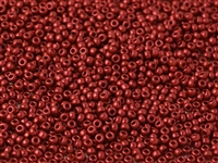 Czech Finish on Miyuki 8/0 Seed Beads - 10 Grams - 8CZ01890 - Lava Red