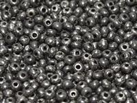 Czech 8/0 Seed Beads - 10 Grams - 8CZ03050-18549 Chalk White Antique Chrome