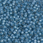 Miyuki Rocaille 8/0 Seed Beads 8RR4242 Duracoat Silver Lined Powder Blue Miyuki Rocailles 10 Grams