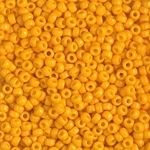 Miyuki Rocaille 8/0 Seed Beads 8RR4453 - Duracoat Opaque Dyed Rocailles - Yellow Marigold - 10 Grams