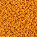 Miyuki Rocaille 8/0 Seed Beads 8RR4454 - Duracoat Opaque Dyed Rocailles - Cheddar Orange - 10 Grams