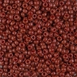 Miyuki Rocaille 8/0 Seed Beads 8RR4470 - Duracoat Opaque Dyed Rocailles - Dark Maroon - 10 Grams