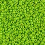 Miyuki Rocaille 8/0 Seed Beads 8RR4471 - Duracoat Opaque Dyed Rocailles - Bright Lime - 10 Grams