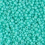 Miyuki Rocaille 8/0 Seed Beads 8RR4472 - Duracoat Opaque Dyed Rocailles - Aquamarine - 10 Grams