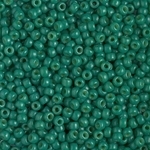 Miyuki Rocaille 8/0 Seed Beads 8RR4477 - Duracoat Opaque Dyed Rocailles - Spanish Palms Green - 10 Grams