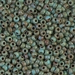 Miyuki Rocaille 8/0 Seed Beads 8RR4514 Picasso OP Seafoam Green Miyuki Rocailles 10 Grams