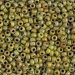 Miyuki Rocaille 8/0 Seed Beads 10 Grams 8RR4515 Picasso Chartreuse