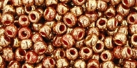 Toho 8/0 Round 8TO1708 - Gilded Marble Red - 10 Grams