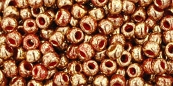 Toho 8/0 Round 8TO1708 - Gilded Marble Red - 10 Grams