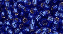 [ 9-2-B-T ] Toho 8/0 Round 8TO35 - Silver-Lined Sapphire - 10 Grams