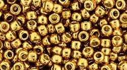 Toho 8/0 Round 8TOPF591 - Permafinish - Galvanized Old Gold - 10 Grams