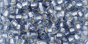Toho 8/0 Round 8TOREPF5033 - Recycled Glass Round - PermaFinish - Blue - 10 Grams