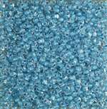 Miyuki 8/0 Triangle Beads 8TR1116 ICL Clear/Medium Blue