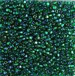 Miyuki 8/0 Triangle Beads 8TR1812 ICL Med. Green/Dk. Green