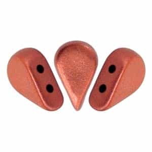 Amos par Puca : AMS58-00030-01750 - Matte Bronze Red - 25 Beads