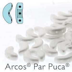 Arcos par Puca : ARC510-02010-25001 - Pastel White - 25 Beads