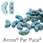 Arcos par Puca : ARC510-23980-94104 - Metallic Matte Green Turquoise - 25 Beads