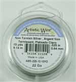 Artistic Wire Silver Non Tarnish 22ga Wire - 10 Yard Spool