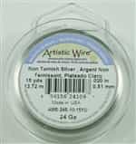 Artistic Wire Silver Non Tarnish 24ga Wire - 15 Yard Spool