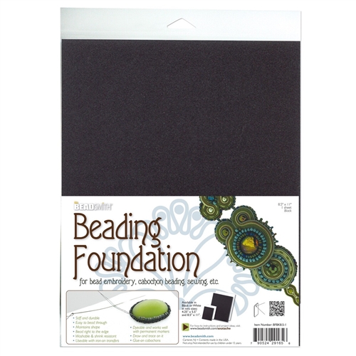 BeadSmith Beading Foundation, Black 8.5x11