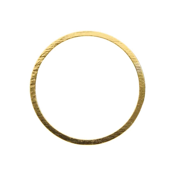 BFG001 - Bead Frame - 20mm Round - 1.2mm Thick - Gold Plate