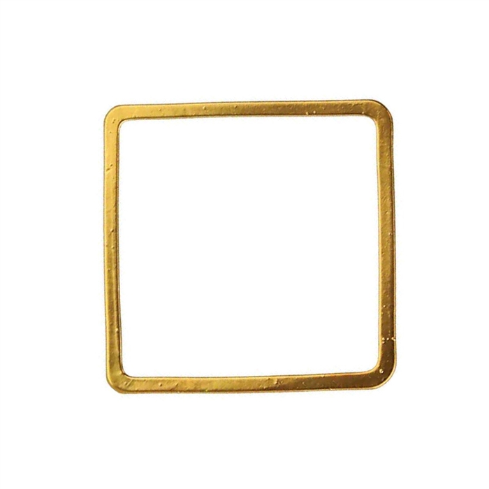 BFG003 - Bead Frame - 20mm Square - 1.2mm Thick - Gold Plate