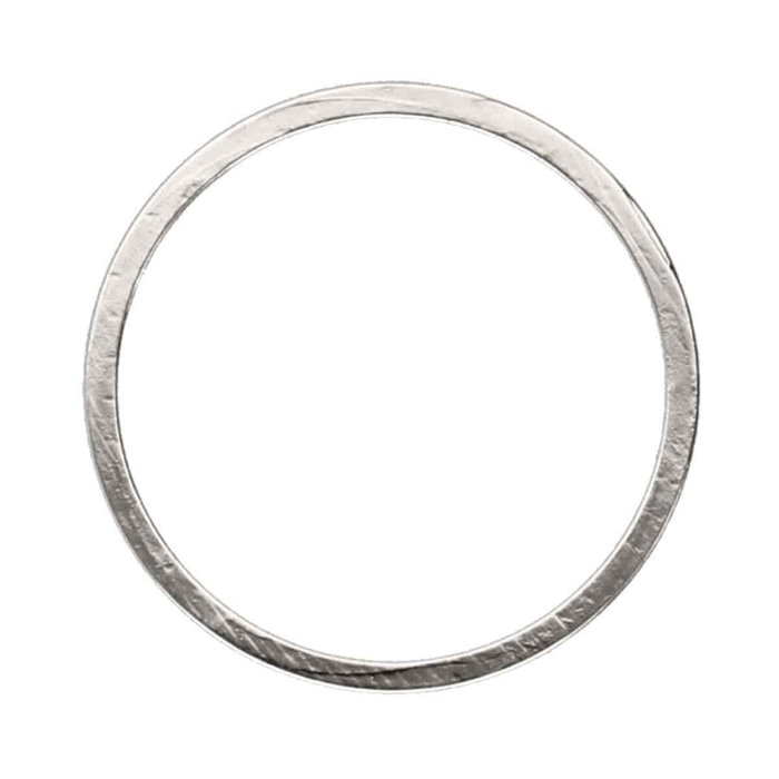 BFS001 - Bead Frame - 20mm Round - 1.2mm Thick - Silver Plate