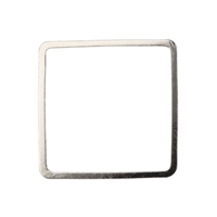 BFS003 - Bead Frame - 20mm Square - 1.2mm Thick - Silver Plate