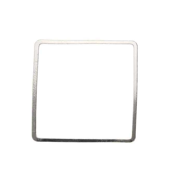 BFS004 - Bead Frame - 30mm Square - 1.2mm Thick - Silver Plate