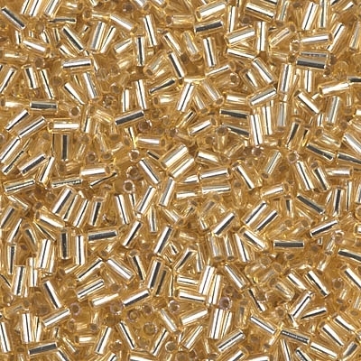 10 Grams Miyuki Bugle BGL3-3 3mm TSL Gold