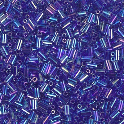 10 Grams Miyuki Bugle BGL3-353 3mm Cobalt Lined Sapphire AB