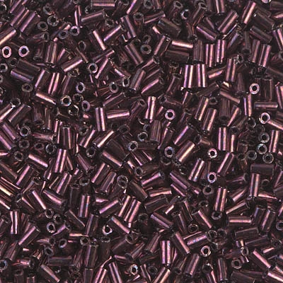 10 Grams Miyuki Bugle BGL3-460 3mm Metallic Dark Raspberry