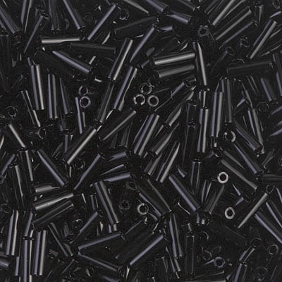 10 Grams Miyuki Bugle BBGL6-401 6mm OP Black