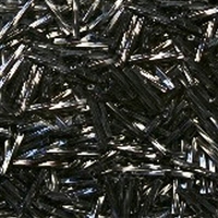 10 Grams Miyuki Bugle BGLTW12-451 12mm Twisted M Hematite