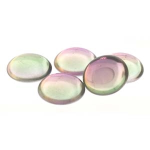 Czech 18mm Cabochon - CAB-R18-00030-26536 Backlit Pink Mist - 1 Cabochon