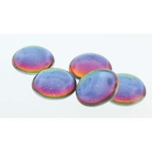 Czech 18mm Cabochon - CAB-R18-00030-26601 Backlit Petroleum - 1 Cabochon