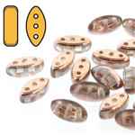 Czech Cali Beads : 3x8mm - CALI-00030-27101 - Crystal Half Capri - 25 Count