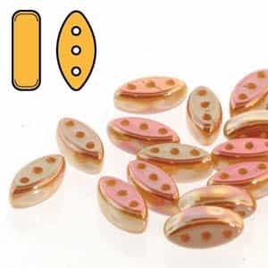 Czech Cali Beads : 3x8mm - CALI-03000-29123 - Chalk Full Apricot - 25 Count