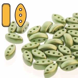 Czech Cali Beads : 3x8mm - CALI-25034 - Pastel Olive - 25 Count
