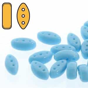 Czech Cali Beads : 3x8mm - CALI-63030 - Blue Turquoise - 25 Count