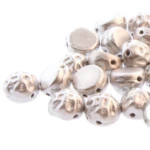 CCB0700030-01700 - Baroque 2-Hole 7mm Round Cabochon - Bronze Aluminum - 12 Count